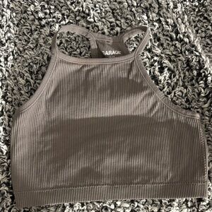Garage Women's Ribbed Tank Top - gray
